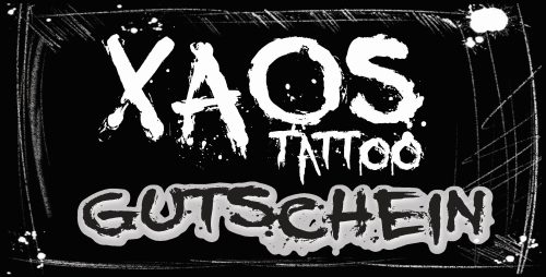 Gutschein - Xaos Tattoo - Vorderseite