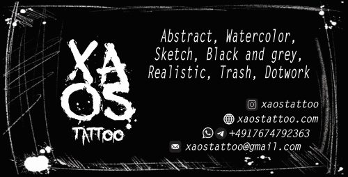 Gutschein - Xaos Tattoo - Rückseite