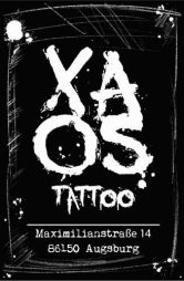 Visitenkarte - Xaos Tattoo - Vorderseite